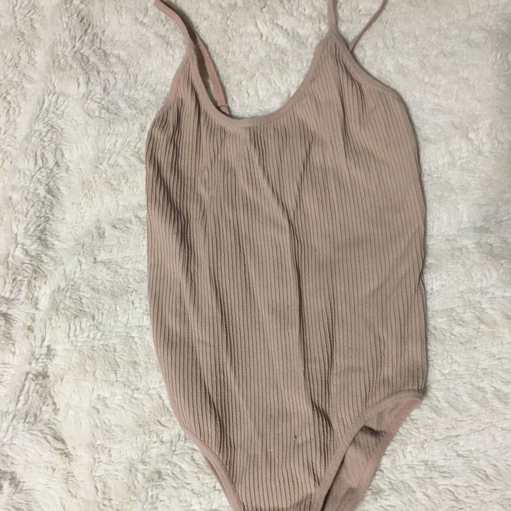❌SOLD❌ Nude Ribbed Bodysuit